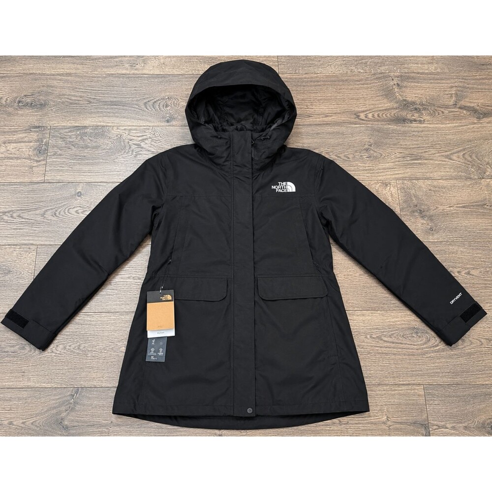 The North Face DryVent Mono 3-in-1 Parka Shell Women's Sz 3XL Black Waterproof